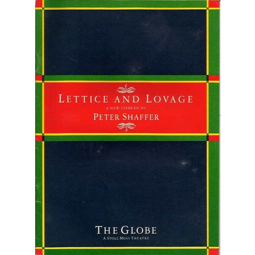 LETTICE AND LOVAGE Maggie Smith, Margaret Tyzack 1987 Globe Theatre Programme