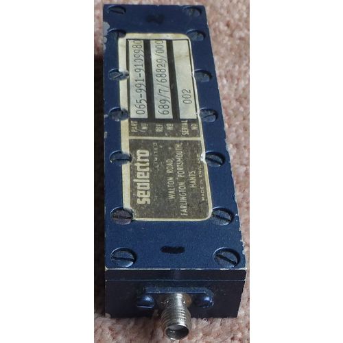 Sealectro 065-991-9109980 interdigital RF filter microwave / uhf ? sma
