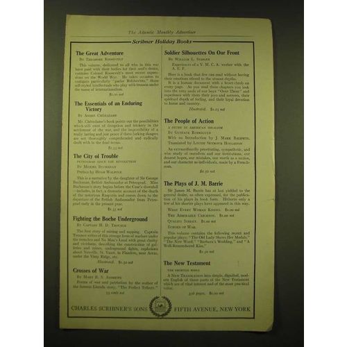 1918 Charles Scribner's Sons Ad - Scribner Holiday Books