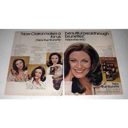 1972 Clairol True Brunette Hair Color Ad - Breakthrough