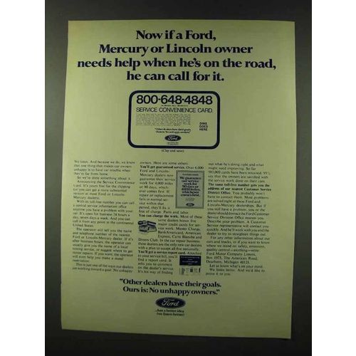 1973 Ford Motor Company Ad - Needs Help on the Road