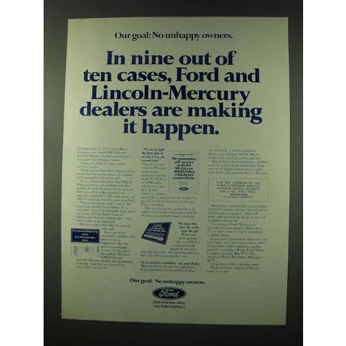 1973 Ford Motor Company Ad - Making it Happen