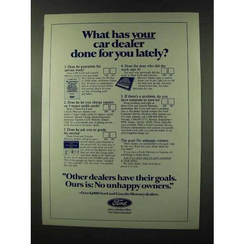 1973 Ford Motor Company Ad - Your Dealer Done Lately?