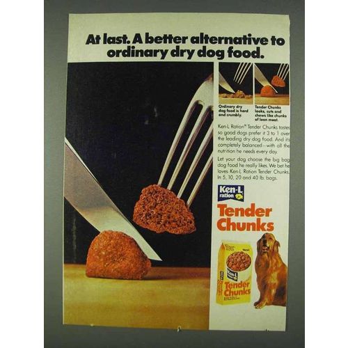 1978 Ken-L Ration Tender Chunks Dog Food Ad