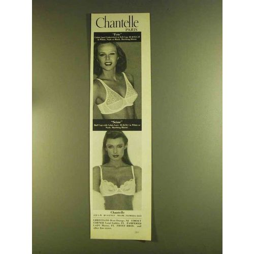 1980 Chantelle Fete and Seine Bras Ad