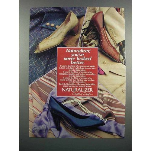 1983 Naturalizer Shoes Ad - You've Never Looked Better