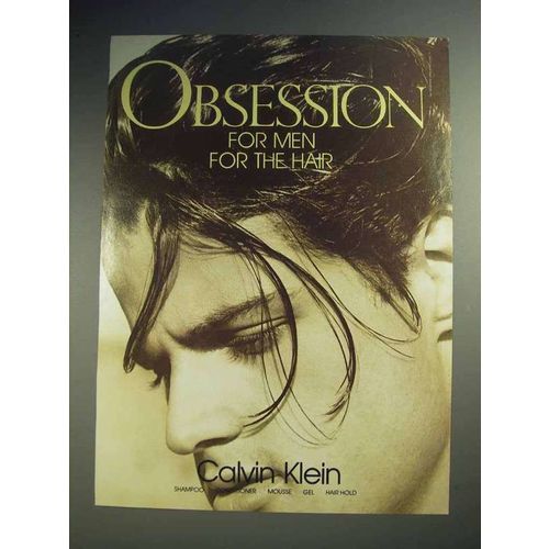 1988 Calvin Klein Obsession Ad - For Men for the Hair