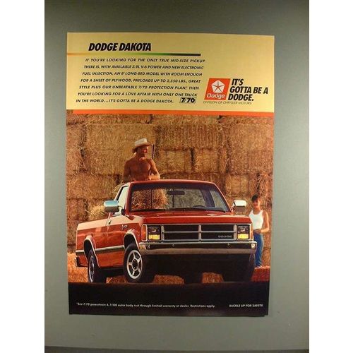 1988 Dodge Dakota Truck Ad - It's Gotta be a Dodge