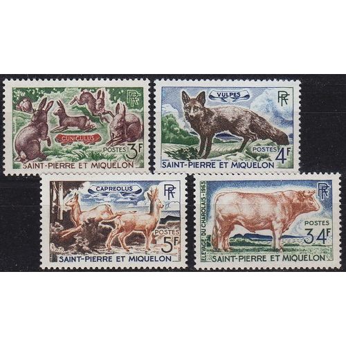 SAINT PIERRE ET MIQUELON [1964] MiNr 0408-11 ( **/mnh ) Tiere