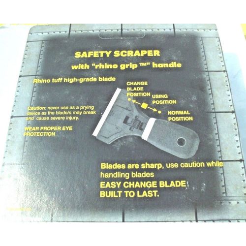 Safety Scraper Soft GRIP Paint Wallpaper Windows Stripper Razor Blade Removal