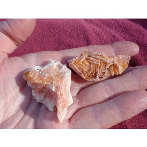 Barite Cerussite Raw Crystal 2 Pcs Gemstone Energy Work Metaphysical