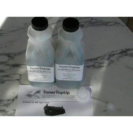 Two Bottle Toner Refill for Goldstar GL GLX 630 660 Workcentre Pro 610 6R00833