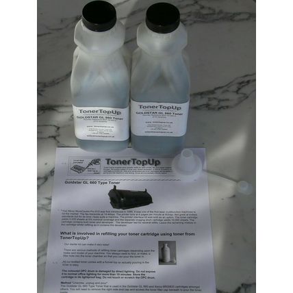 Two Bottle Toner Refill for Goldstar GL GLX 630 660 Workcentre Pro 610 6R00833