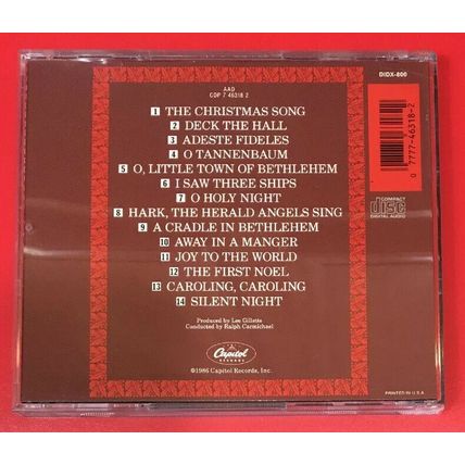 THE CHRISTMAS SONG by NAT KING COLE (CD, 1986 - Capitol) Very Good Condition!!!