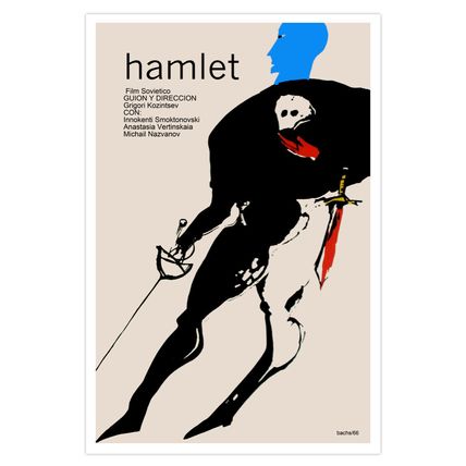 Spanish Movie Poster 4 film.HAMLET.Shakespeare Theater.Home room wall decoration