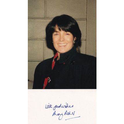 Mary Archer Solar Power Scientist Hand Signed Card + Photo Ephemera