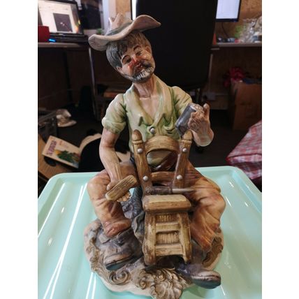 Capodimonte Figurine Old Gentleman At Work