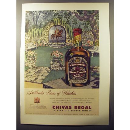1953 Chivas Regal Scotch Ad - Scotland's Prince of Whiskies