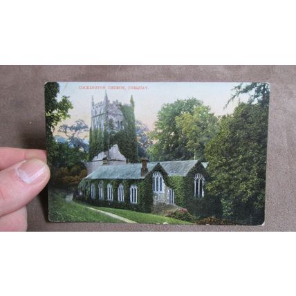 1907 fr Ettlinger Postcard - Cockington Church - Nr Torquay, Devon