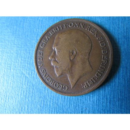 1918 GEORGE V ONE PENNY FREE POST.
