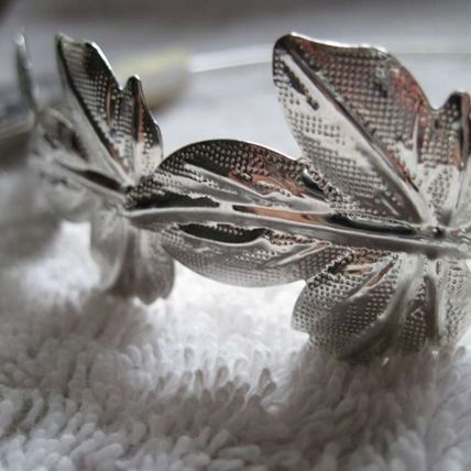 Goody Fashionow Silver Metal Head Band Leaves Greek Costume Headband Leaf Hair