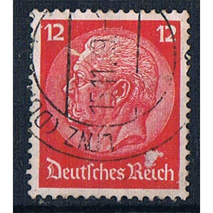 Germany 1933 SG503B ge95 President Von Hindenburg 12pf Used Stamp