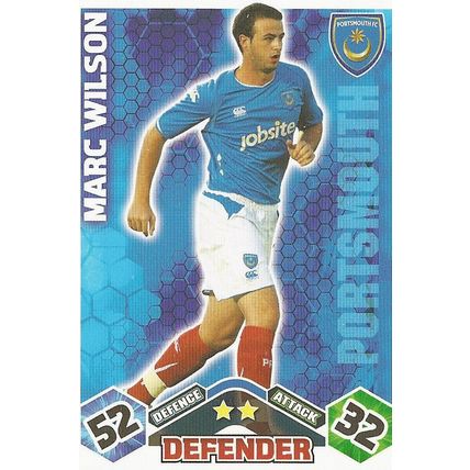 Match Attax 2009/10 Collection: Portsmouth, Defender - Wilson (Marc)