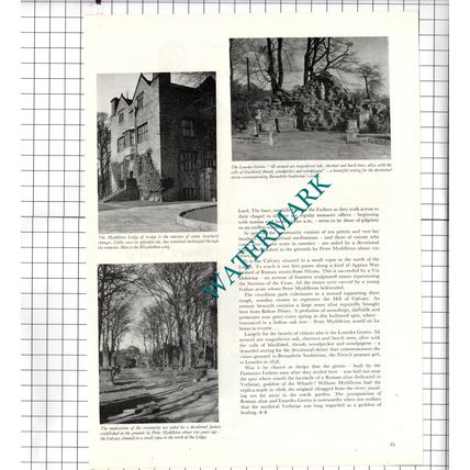 Myddleton Lodge Ilkley Yorkshire - 1956 Article