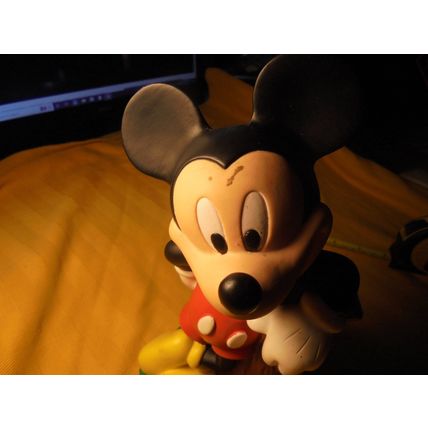 30 year old MICKEY MOUSE Vinyl Bank!! Justoys, 1994! $18.00 Shipped! This Vinyl
