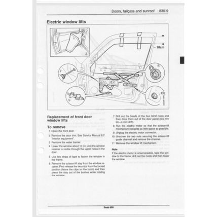 Saab 900 Body Repairs Workshop Manual 1993 199321149 PDF