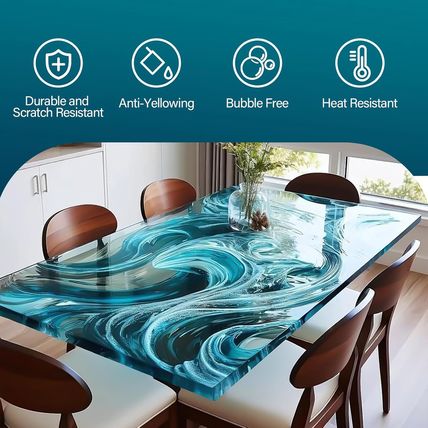 LET'S RESIN EPOXY RESIN Deep Pour Epoxy Resin 1.5 Gallon,2 to 4 Inch Depth Cryst