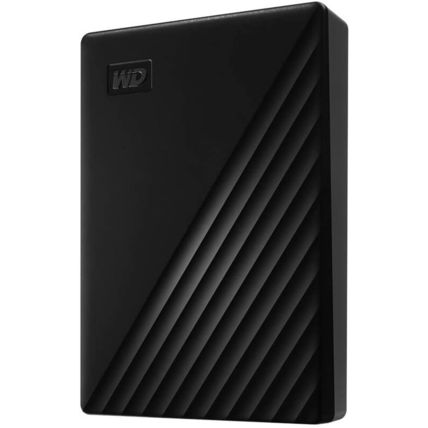 WD 5TB My Passport, Portable External Hard Drive, Black, Backup Software with De