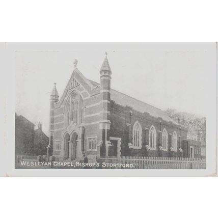 Wesleyan Chapel Bishops Stortford Hertfordshire Postcard (QHER393)