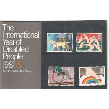 GB stamps 1981 Presentation Pack - International Year Of The Disabled