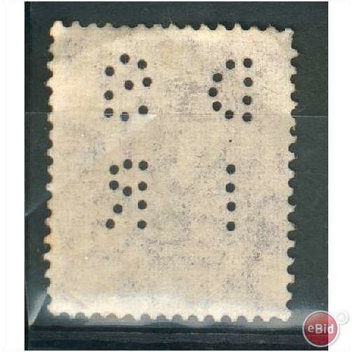 GB stamps 1941-42 KGV1 -3d pale violet SG490 perfin - 1