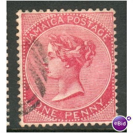 Jamaica stamps 1885 - QV One Pence carmine - used