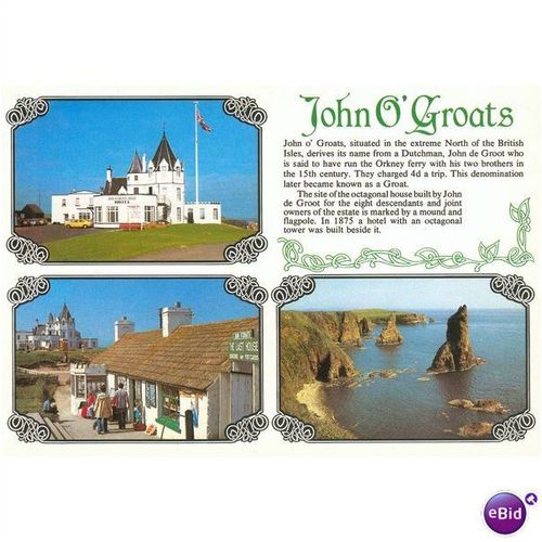 Scotland postcard - John O' Groats, Caithness, Scotland J Arthur Dixon PSC2575