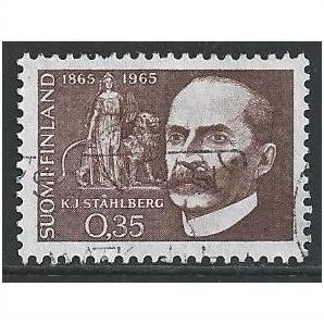 Mi 596: Birth Centenary of K. J. Ståhlberg, First President of Finland.