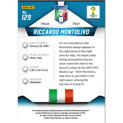 2014 Panini Prizm World Cup - #129 - Riccardo Montolivo
