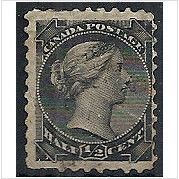 Canada 1882 SG101 1/2c Black Fine Used .. .