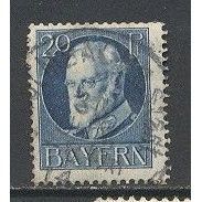 Bavaria.SG181A 20pf King Ludwig III (Blue).Fine Used.Dec14
