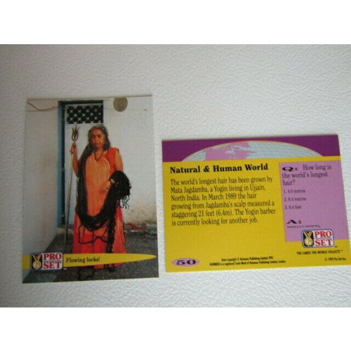 Pro Set 1992 Guinness Book of Records Trade Cards Card Variants (eb2)