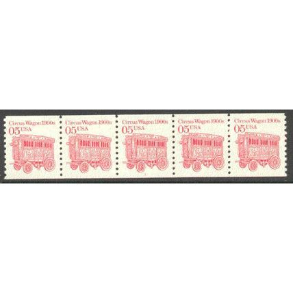 2452a 5c Circus Wagon Very Fine MNH Dry Gum PNC 1/5 P0818