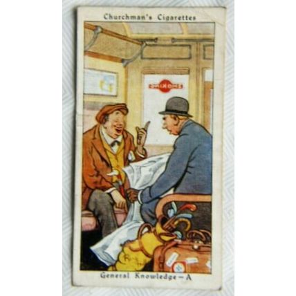 1937 Churchman Howlers No. 12 General Knowledge A