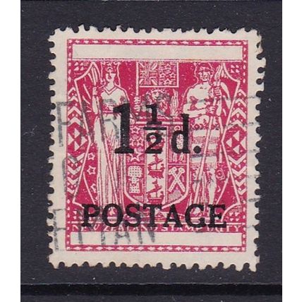 NEW ZEALAND 1950 FISCAL OVERPRINTED 1.5d USED SG700