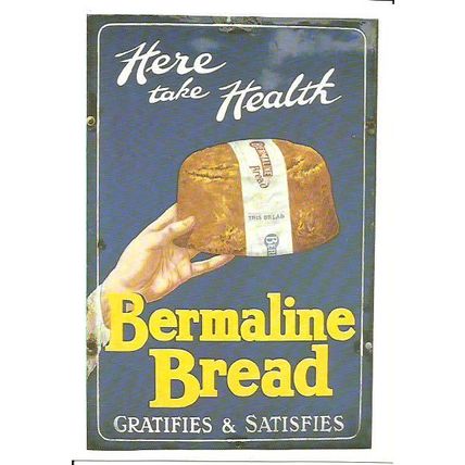 Advertising BERMALINE BREAD Postcard (WV 145)