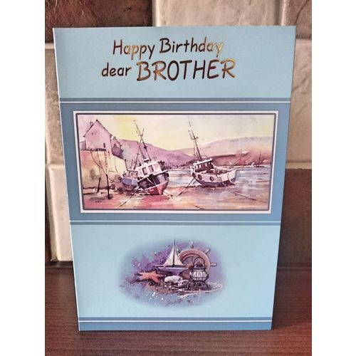 Brother - Birthday Card - Happy Birthday dear BROTHER - 002