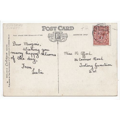 The Castle Keep Guildford Surrey 1921 Postcard Celesque Series