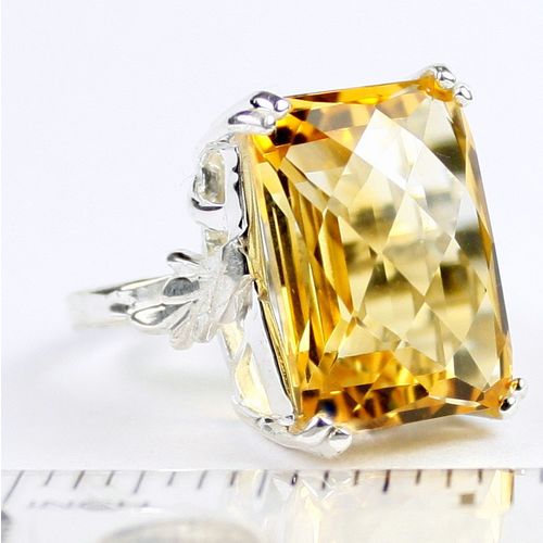 Citrine, 925 Sterling Silver Ladies Ring, SR039