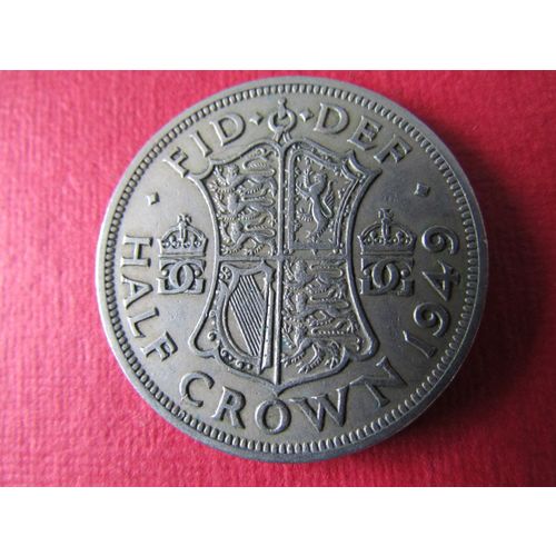 1949 GEORGE VI HALFCROWN FREE POST. (ed) a. AAB
